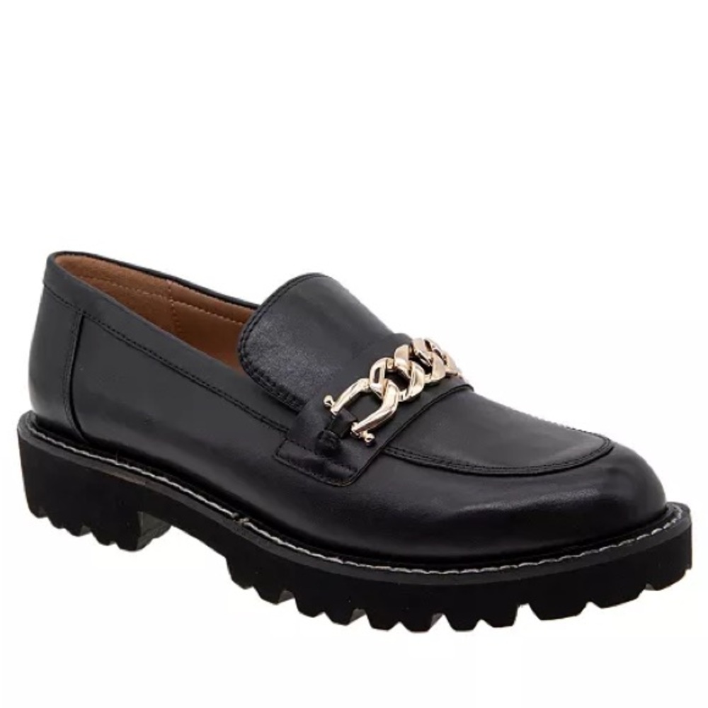 Black BCBGeneration Women's Tinaa Lug Sole Loafers